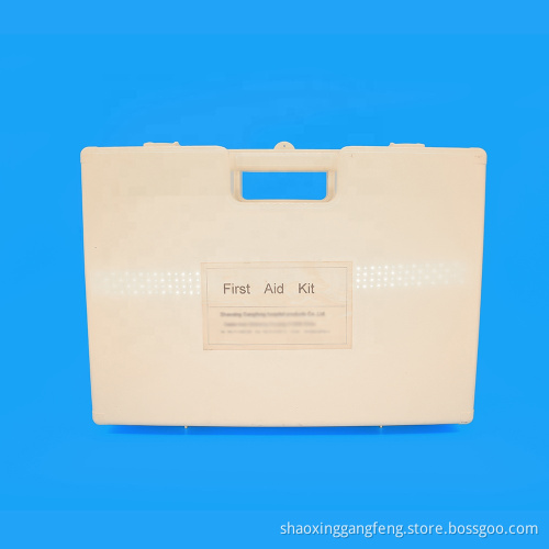 China manufacturer white plastic emergency home outdoor use medical first aid kit box